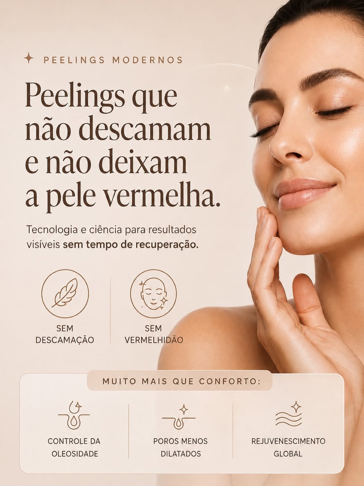 Post sobre peelings modernos sem descamação